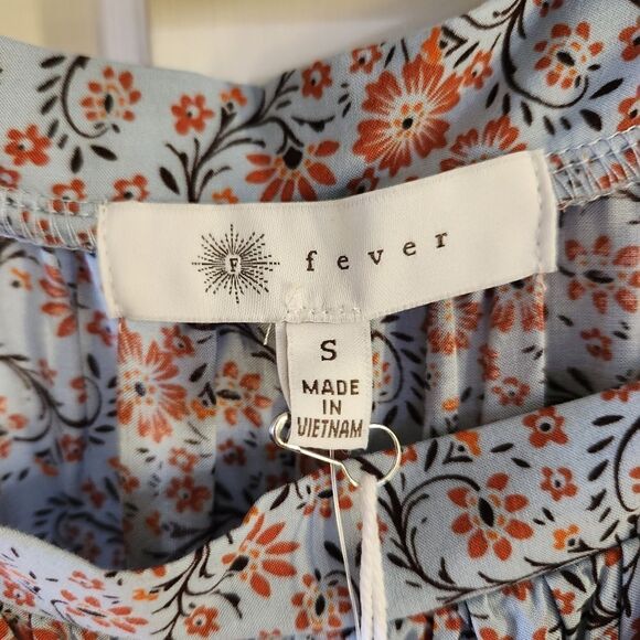 Fever Printed Off The Shoulder Rayon Tank Top Size Small - Picture 6 of 8